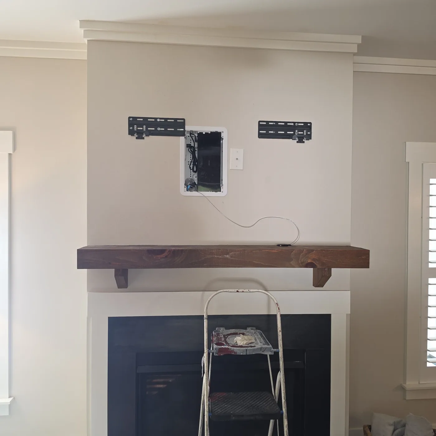 Before: Strong VersaBox Pro in-wall box and Frame mount
